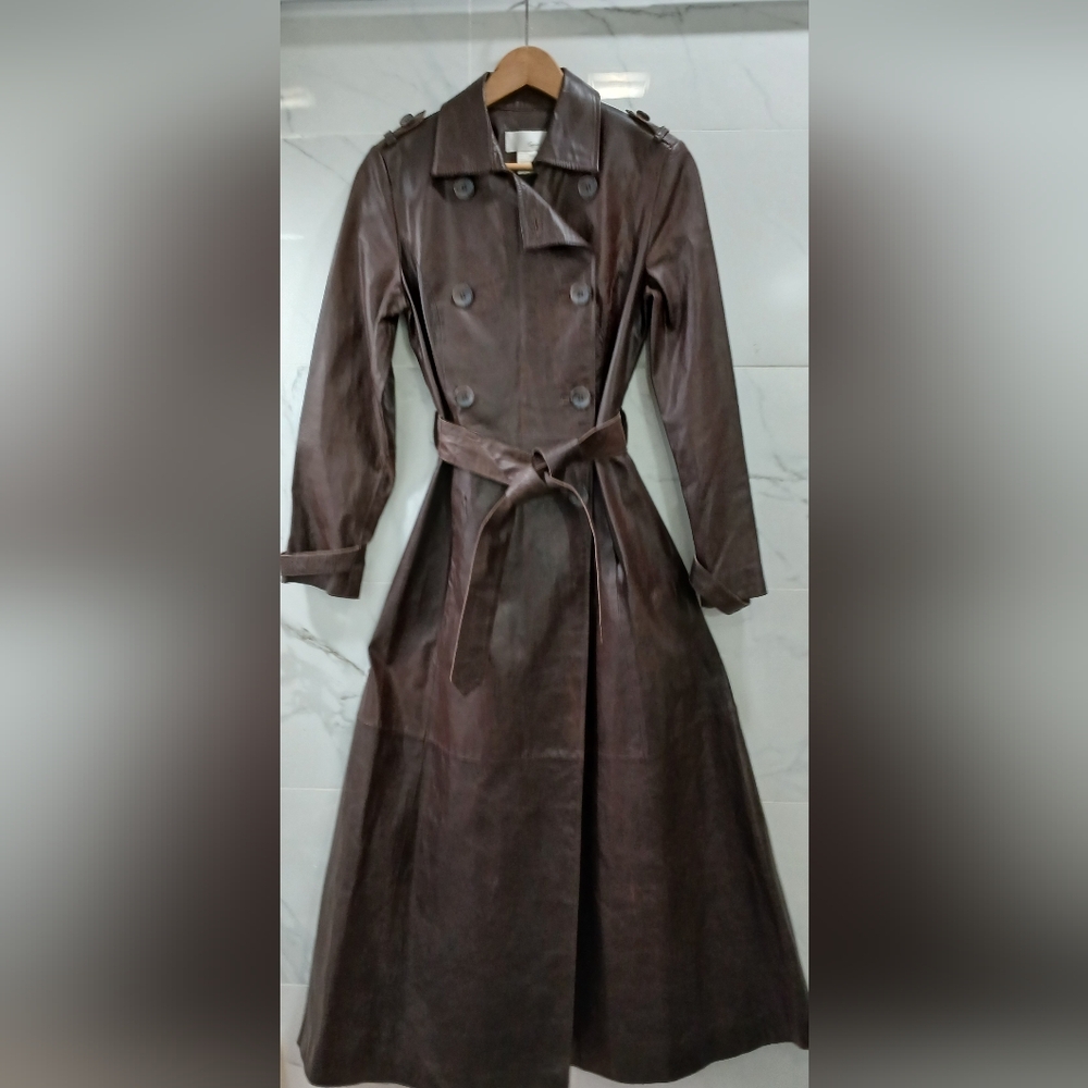 Flash Sale 🛑🛑 Vintage Spiegel Leather Trench Coat AMAZING CONDITION